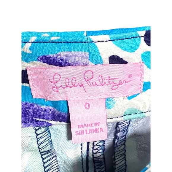 Lilly Pulitzer Pineapple Kelly Skinny Alotta Colada Ankle Pants 0 Preppy Beachy - Picture 7 of 9